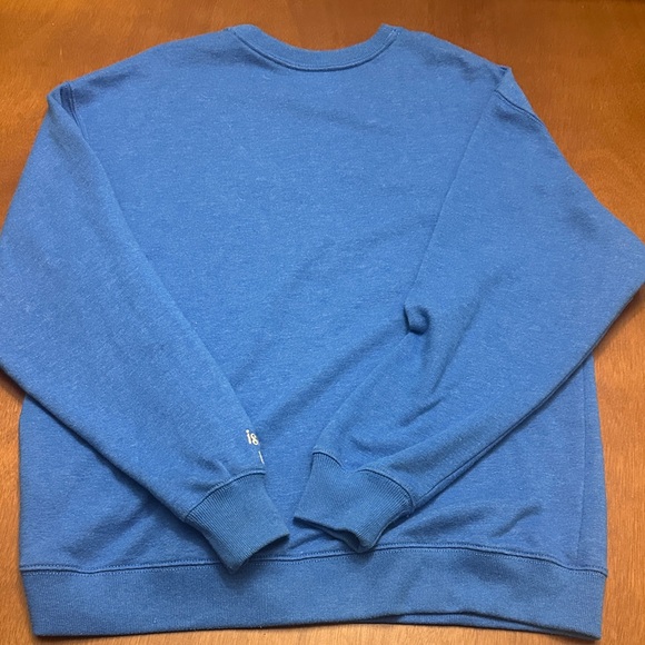 Hollister Royal Blue Lightweight Sweatshirt with Embroidered White Flowers - Picture 5 of 5